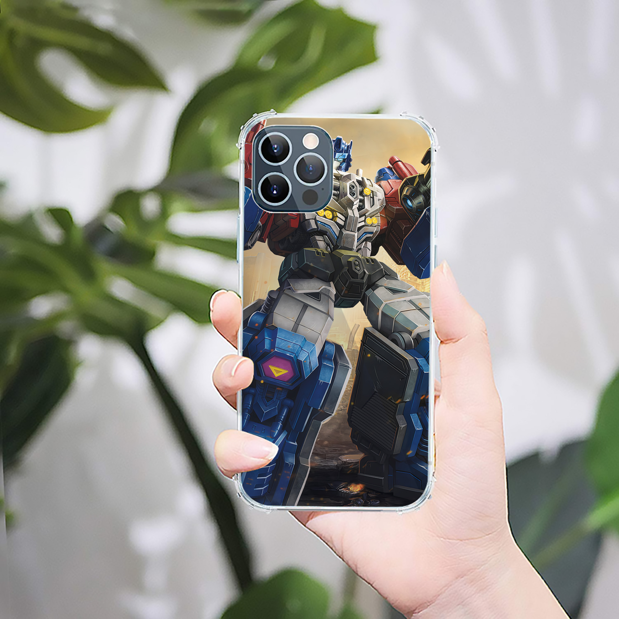 （画像用） Transformers トランスフォーマー 【iPhone 12シリーズ対応】透明スマホケース（クリアソフトケース）